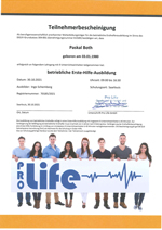 Pro Life Betriebliche erste Hilfe Ausbildung