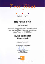 Zerti8fikat Solarschule DGS Nils Both