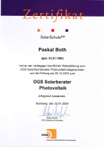 Zerti8fikat Solarschule DGS Pascal Both