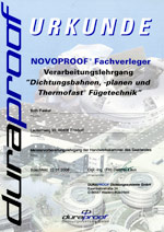 Novoproof Urkunde